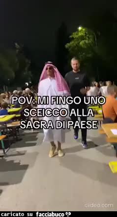 Mi fingo uno sceicco alla sagra di paese