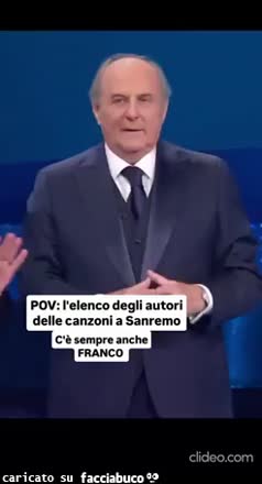 L'elenco degli autori delle canzoni a Sanremo c'è sempre franco gerry scotty Aldo Giovanni e giacomo