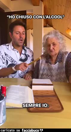 Nonna alcolizzata