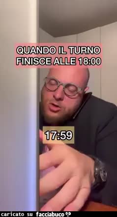 Fine turno lavorativo